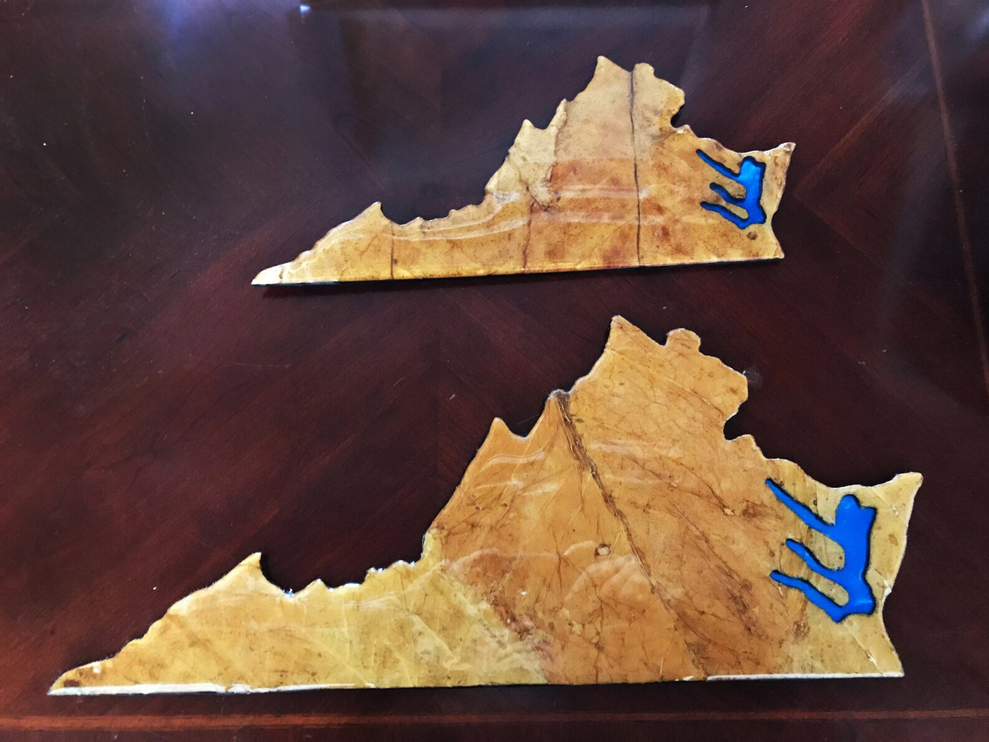 Artisan Leaf Virginia Map