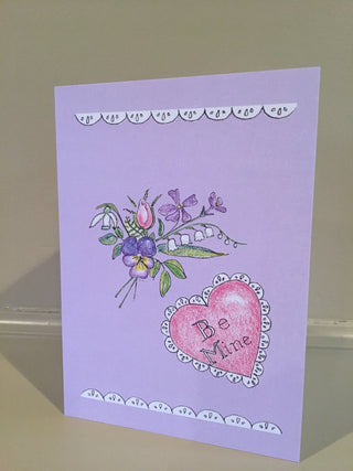 Hand Drawn Blank Notecard - Be Mine - Chestnut Lane Antiques & Interiors - 1