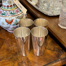 Load image into Gallery viewer, Set of Four Silver Plate Cocktail Beaker/Vases
