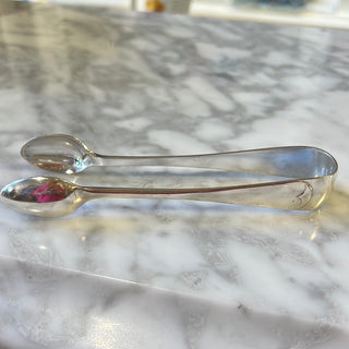 English Silver Plate Tongs