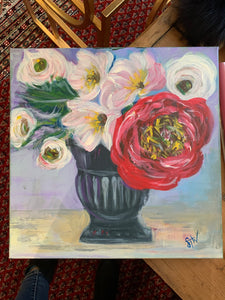 Original Acrylic on Canvas by Local Artist Staci Wall - "Drama Queen"