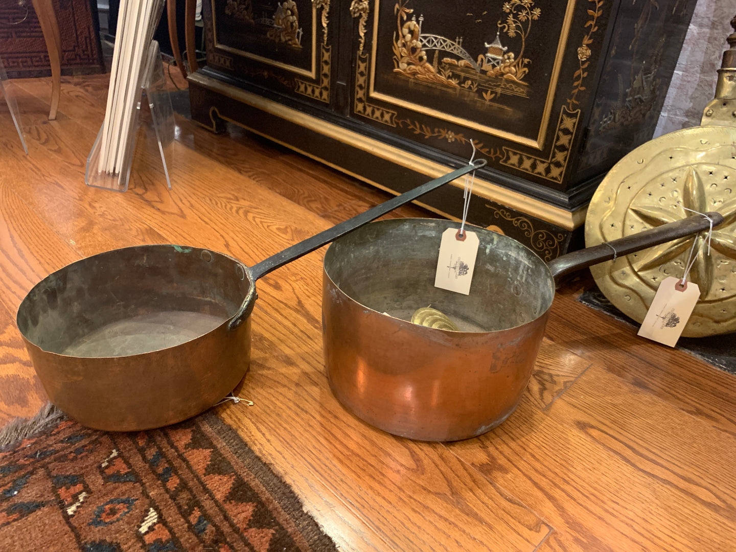 Antique French Copper Pots