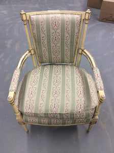 Newly Upholstered Vintage French Style Chair - Chestnut Lane Antiques & Interiors - 4
