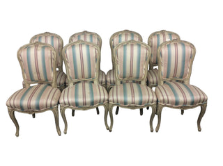 Seven Louis XV Style Dining Room Chairs - Chestnut Lane Antiques & Interiors - 1