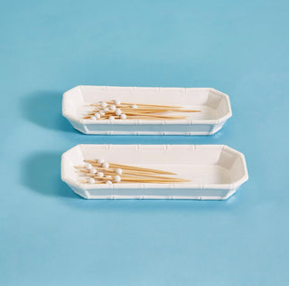Hampton Corn Dishes with Bamboo Corn Holders