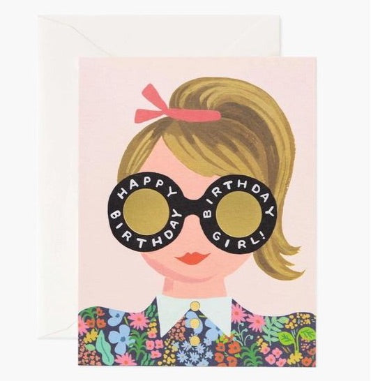 Rifle Paper Co. Greeting Card - Birthday Girl – Chestnut Lane Antiques ...