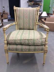 Newly Upholstered Vintage French Style Chair - Chestnut Lane Antiques & Interiors - 3