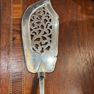 English Silver Plate Fish Server