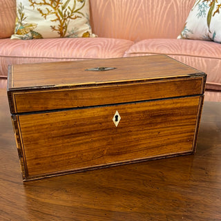 Antique Box with Silver & Bone Accent