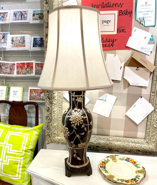 Faux Bamboo Hollywood Regency Style Lamp