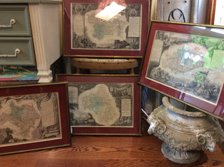 Set of 4 Antique French Maps - Chestnut Lane Antiques & Interiors