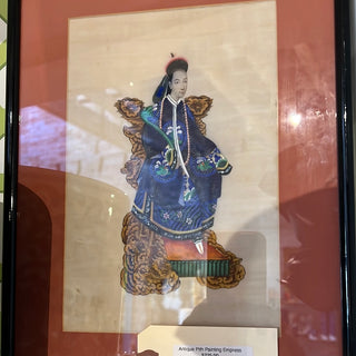 Antique Pith Painting Empress