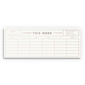 This Week Desk Notepad