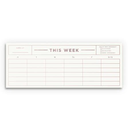 This Week Desk Notepad