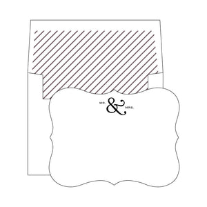 Happy Couple Letterpress Notes - Mr & Mrs Stationery - Chestnut Lane Antiques & Interiors - 1