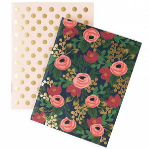 Rifle Paper Co. Pair of Two Pocket Notebooks - Rosa
