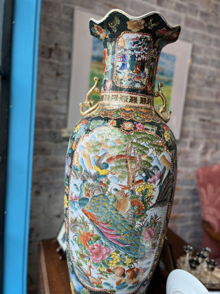20th Century Vase with Hand Painted Panels