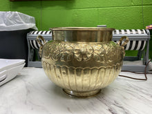 Load image into Gallery viewer, Vintage Signed Soutterware Brass Respousse Planter

