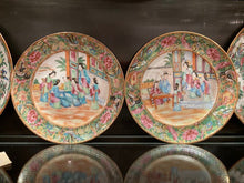 Load image into Gallery viewer, Antique Pair of Mandarin Rose Medallion Plates

