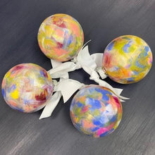 Load image into Gallery viewer, Hand-Painted Abstract Ornaments by Local Artist Staci Turner Wall
