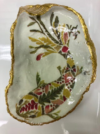 Decoupaged Chesapeake Bay Oyster Dish