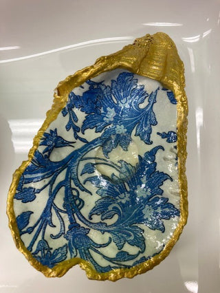 Decoupaged Chesapeake Bay Oyster Dish