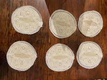 Load image into Gallery viewer, Vintage Belgian Kanten Real Lace Wine Glass Coaster Set
